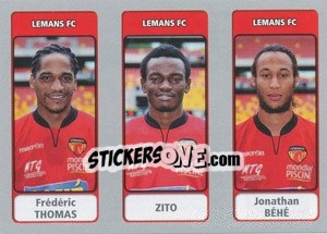 Figurina Frédéric Thomas / Zito / Jonathan Béhé - FOOT 2011-2012 - Panini