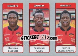Cromo Kervens Belfort / Fousseyni Cissé / Patrick Ekeng Ekeng - FOOT 2011-2012 n. 591 - Panini