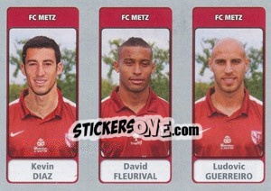 Figurina Kevin Diaz / David Fleurival / Ludovic Guerreiro - FOOT 2011-2012 n. 596 - Panini
