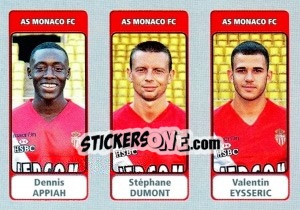 Cromo Dennis Appiah / Stéphane Dumont / Valentin Eysseric - FOOT 2011-2012 n. 603 - Panini