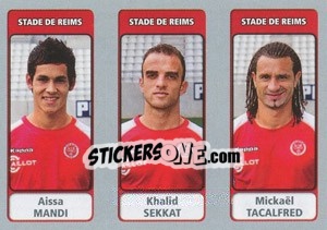 Figurina Aissa Mandi / Khalid Sekkat / Mickaël Tacalfred - FOOT 2011-2012 - Panini