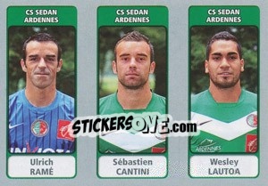 Sticker Ulrich Ramé / Sébastien Cantini / Wesley Lautoa - FOOT 2011-2012 n. 622 - Panini