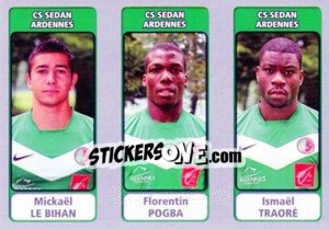 Sticker Mickaël Le Bihan / Florentin Pogba / Ismaël Traoré - FOOT 2011-2012 n. 623 - Panini