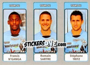 Sticker Francis N'Ganga / Romain Sartre / Stéphane Tritz - FOOT 2011-2012 - Panini