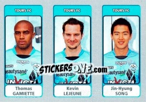 Figurina Thomas Gamiette / Kevin Lejeune / Jin-Hyung Song - FOOT 2011-2012 - Panini