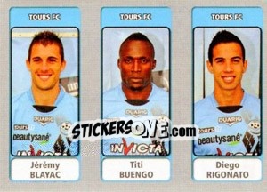 Cromo Jérémy Blayac / Titi Buengo / Diego Rigonato - FOOT 2011-2012 - Panini