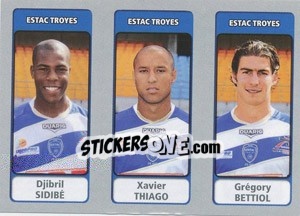 Sticker Djibril Sidibé / Xavier Thiago / Grégory Bettiol - FOOT 2011-2012 n. 639 - Panini