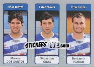 Cromo Marcos Dos Santos / Sébastien Grax / Benjamin Psaume - FOOT 2011-2012 - Panini