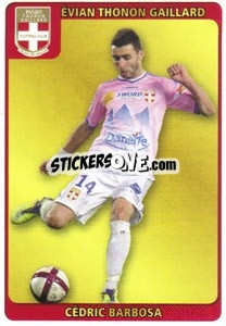 Sticker Cedric Barbosa - FOOT 2011-2012 n. V4 - Panini