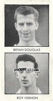 Cromo Bryan Douglas / Roy Vernon - Wizard World Cup Footballers 1958 - D.C. Thomson