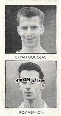 Figurina Bryan Douglas / Roy Vernon - Wizard World Cup Footballers 1958 n. 1 - D.C. Thomson
