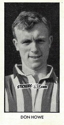 Sticker Don Howe - Wizard World Cup Footballers 1958 n. 16 - D.C. Thomson