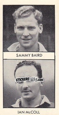 Cromo Sammy Baird / Ian McColl - Wizard World Cup Footballers 1958 - D.C. Thomson
