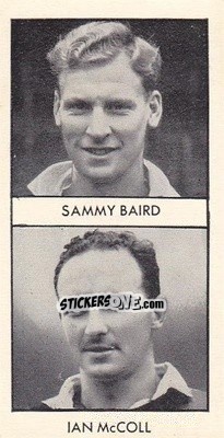 Sticker Sammy Baird / Ian McColl - Wizard World Cup Footballers 1958 n. 11 - D.C. Thomson