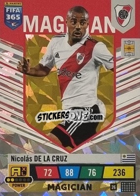 Sticker Nicolás De La Cruz - FIFA 365: 2022-2023. Adrenalyn XL n. 26 - Panini