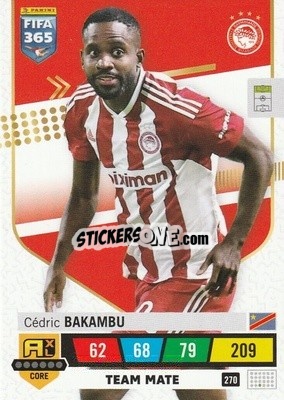 Sticker Cédric Bakambu - FIFA 365: 2022-2023. Adrenalyn XL n. 270 - Panini
