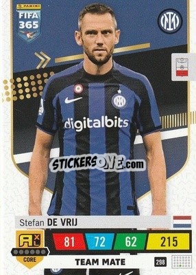 Figurina Stefan de Vrij - FIFA 365: 2022-2023. Adrenalyn XL - Panini