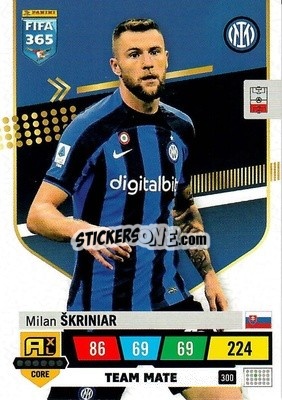 Cromo Milan Škriniar - FIFA 365: 2022-2023. Adrenalyn XL - Panini