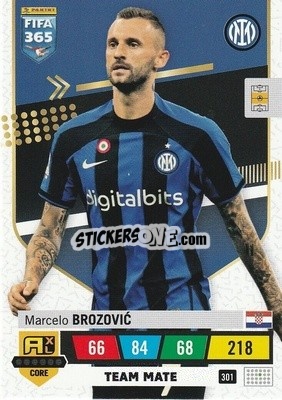 Sticker Marcelo Brozović - FIFA 365: 2022-2023. Adrenalyn XL n. 301 - Panini
