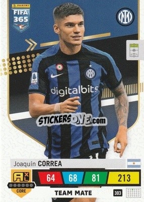 Figurina Joaquín Correa - FIFA 365: 2022-2023. Adrenalyn XL - Panini