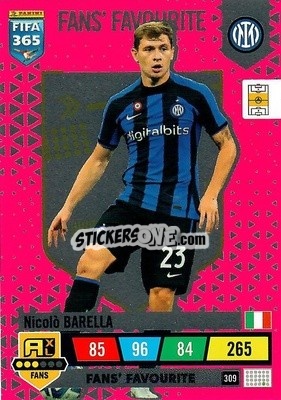Cromo Nicolò Barella - FIFA 365: 2022-2023. Adrenalyn XL - Panini