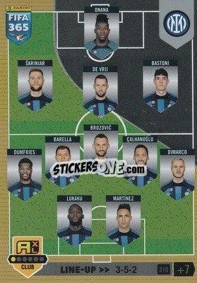 Sticker Line-up - FIFA 365: 2022-2023. Adrenalyn XL n. 310 - Panini