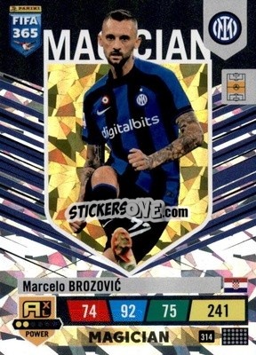 Sticker Marcelo Brozović - FIFA 365: 2022-2023. Adrenalyn XL n. 314 - Panini