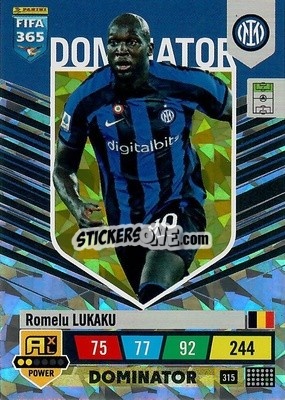 Sticker Romelu Lukaku - FIFA 365: 2022-2023. Adrenalyn XL n. 315 - Panini