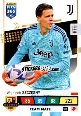 Sticker Wojciech Szczęsny - FIFA 365: 2022-2023. Adrenalyn XL n. 316 - Panini