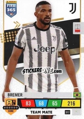 Sticker Bremer - FIFA 365: 2022-2023. Adrenalyn XL n. 317 - Panini