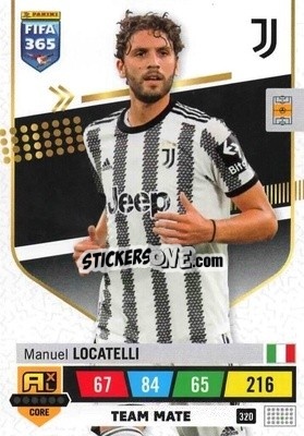 Sticker Manuel Locatelli - FIFA 365: 2022-2023. Adrenalyn XL n. 320 - Panini