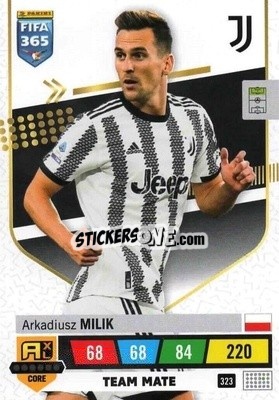 Sticker Arkadiusz Milik - FIFA 365: 2022-2023. Adrenalyn XL n. 323 - Panini