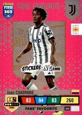 Sticker Juan Cuadrado - FIFA 365: 2022-2023. Adrenalyn XL n. 325 - Panini