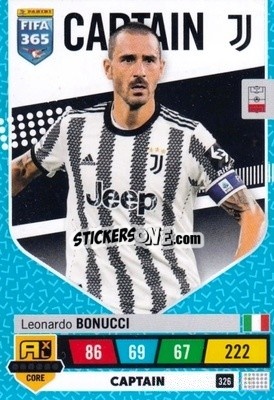 Sticker Leonardo Bonucci - FIFA 365: 2022-2023. Adrenalyn XL n. 326 - Panini