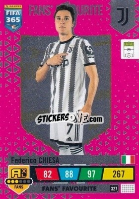 Sticker Federico Chiesa - FIFA 365: 2022-2023. Adrenalyn XL n. 327 - Panini