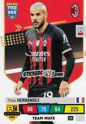 Sticker Theo Hernández - FIFA 365: 2022-2023. Adrenalyn XL n. 335 - Panini