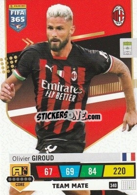Sticker Olivier Giroud - FIFA 365: 2022-2023. Adrenalyn XL n. 340 - Panini