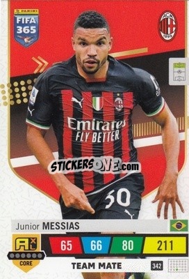 Sticker Junior Messias - FIFA 365: 2022-2023. Adrenalyn XL n. 342 - Panini