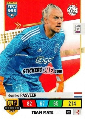 Sticker Remko Pasveer - FIFA 365: 2022-2023. Adrenalyn XL n. 352 - Panini