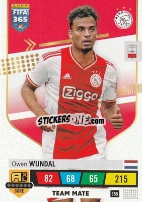 Sticker Owen Wijndal - FIFA 365: 2022-2023. Adrenalyn XL n. 355 - Panini