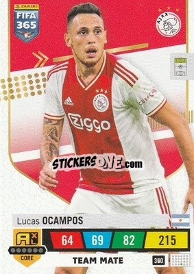 Cromo Lucas Ocampos - FIFA 365: 2022-2023. Adrenalyn XL - Panini