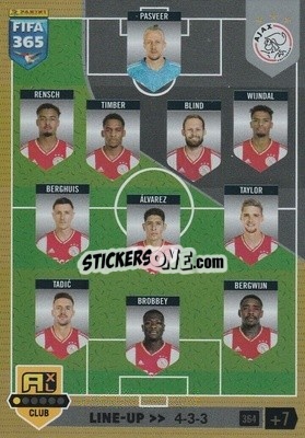 Sticker Line-up - FIFA 365: 2022-2023. Adrenalyn XL n. 364 - Panini