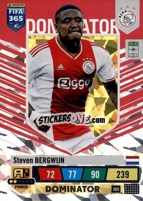 Sticker Steven Bergwijn - FIFA 365: 2022-2023. Adrenalyn XL n. 369 - Panini