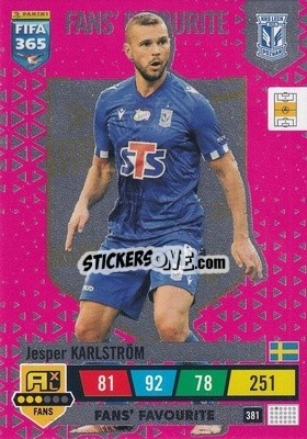 Sticker Jesper Karlström - FIFA 365: 2022-2023. Adrenalyn XL n. 381 - Panini
