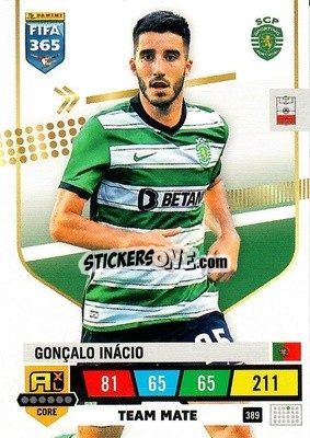 Sticker Gonçalo Inácio - FIFA 365: 2022-2023. Adrenalyn XL n. 389 - Panini
