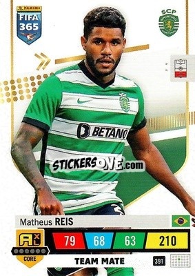 Sticker Matheus Reis - FIFA 365: 2022-2023. Adrenalyn XL n. 391 - Panini