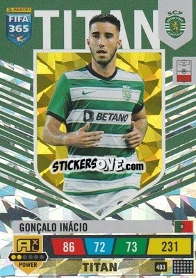Sticker Gonçalo Inácio - FIFA 365: 2022-2023. Adrenalyn XL - Panini