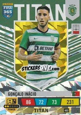 Cromo Gonçalo Inácio - FIFA 365: 2022-2023. Adrenalyn XL - Panini