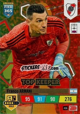 Sticker Franco Armani - FIFA 365: 2022-2023. Adrenalyn XL n. 406 - Panini