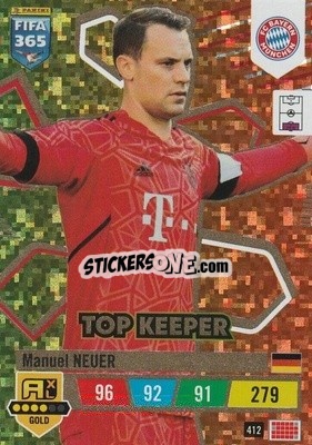 Sticker Manuel Neuer - FIFA 365: 2022-2023. Adrenalyn XL n. 412 - Panini